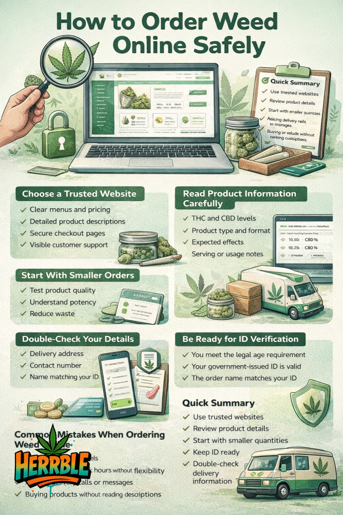 how to order weed online safely
