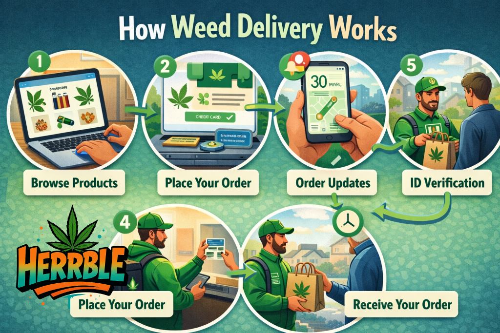 how weed delivery works