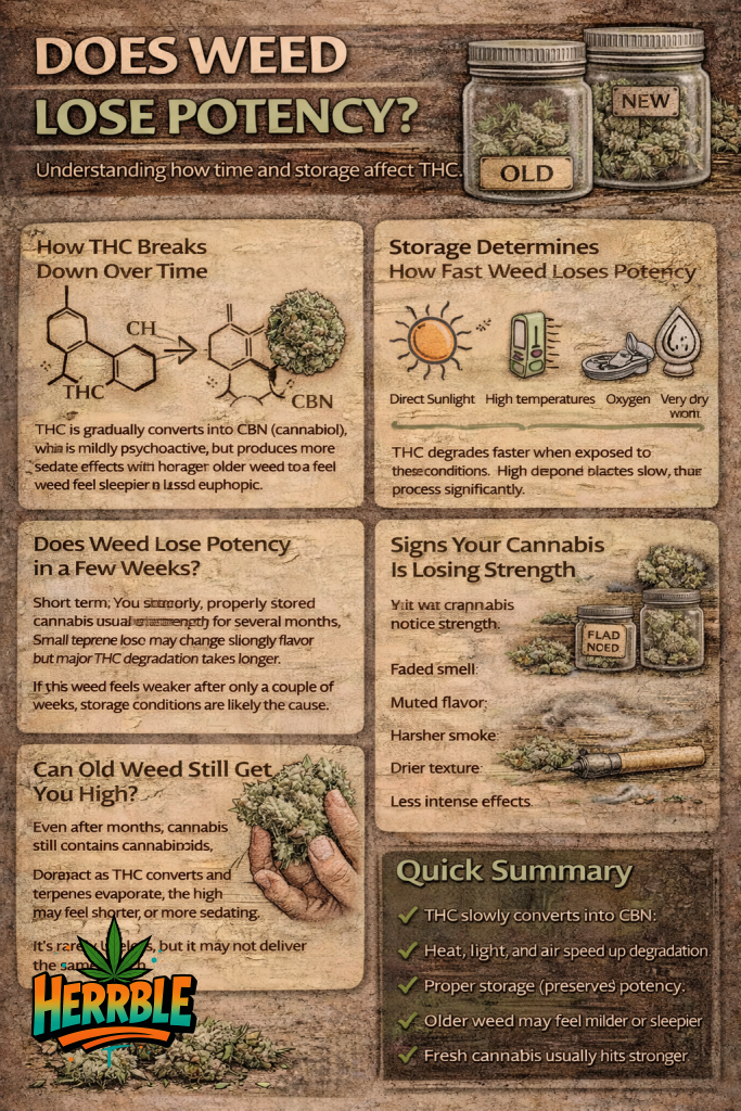 does weed lose potency