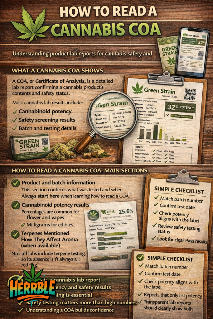how to read a cannabis coa