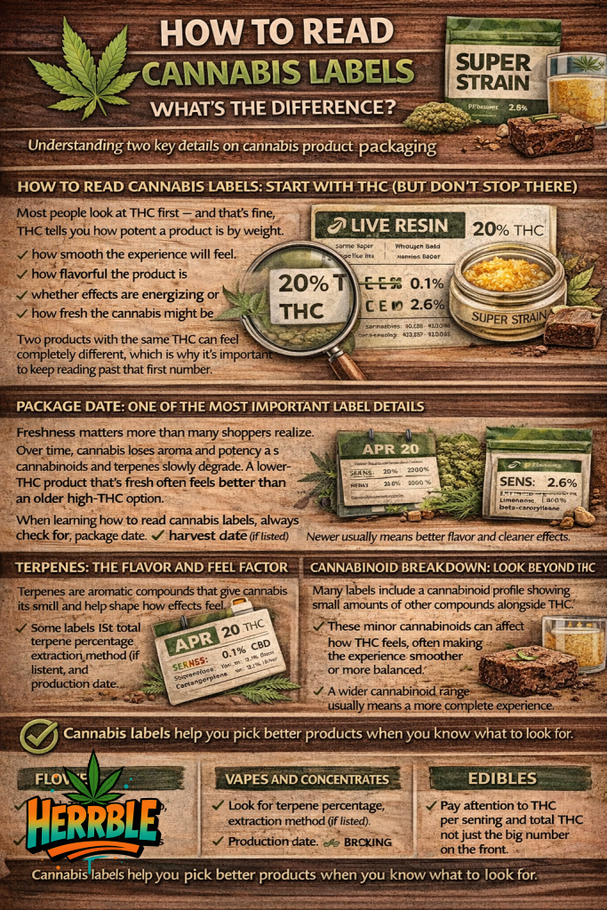 how to read cannabis labels