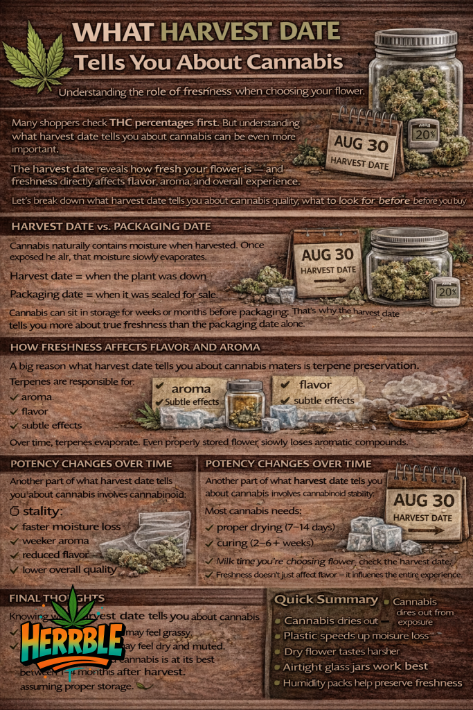 what harvest date tells you about cannabis